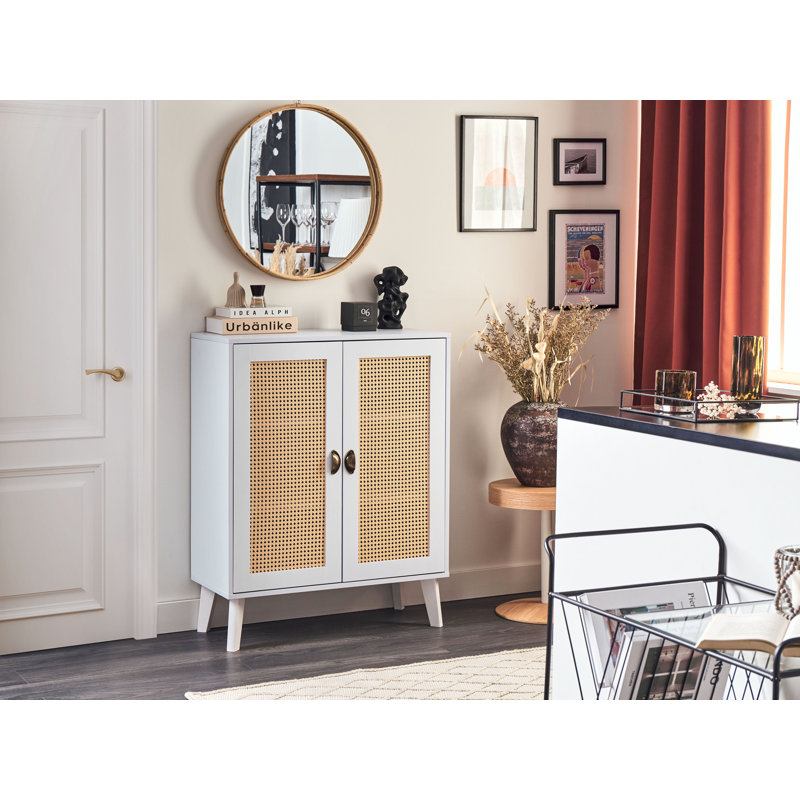Sehili 80cm Sideboard, White/Beige