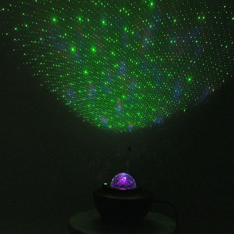 Star Projector & Dired Light With Music Speakers And Timing Function