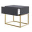 Atahan 50cm W Steel Bedside Table-481669595