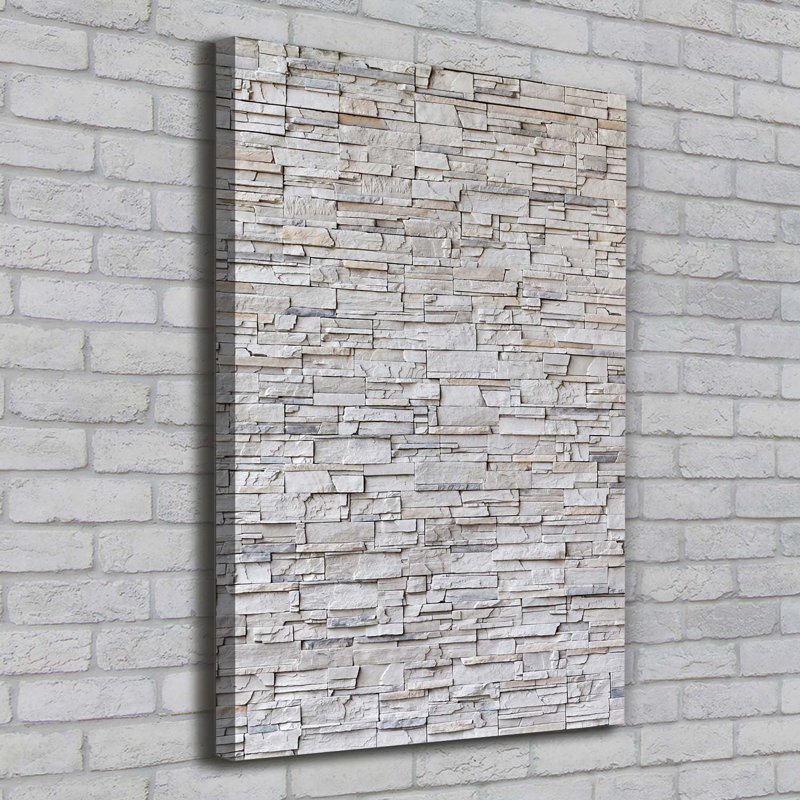 A Stone Wall - Wrapped Canvas Print
