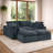 140" Modular Sectional Sofa,Modern Minimalist Upholstered Couches, Comfort U Shaped Sofa For Living Room,Deep Seat Corner Couch,No Assembly Required-710194881-710194885