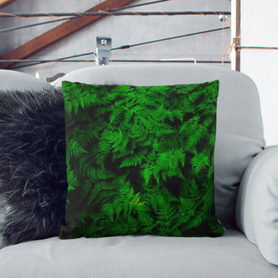 Fern Leaves Vol.3 Painting Floral Square Throw Cushion