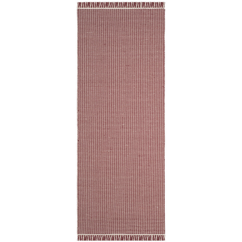 Melaina Hand Woven Cotton Geometric Rug, Runner 2'3" x 10'