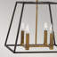 Poulan 4 - Light Bronze Geometric Pendant