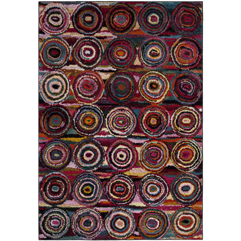 Tapis performance géométrique Miley, Rectangle 6 pi 7 po x 9 pi