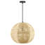 Luminaire suspendu 19 po avec abat-jour en jute ivoire bohémien - Bay Isle Home ™