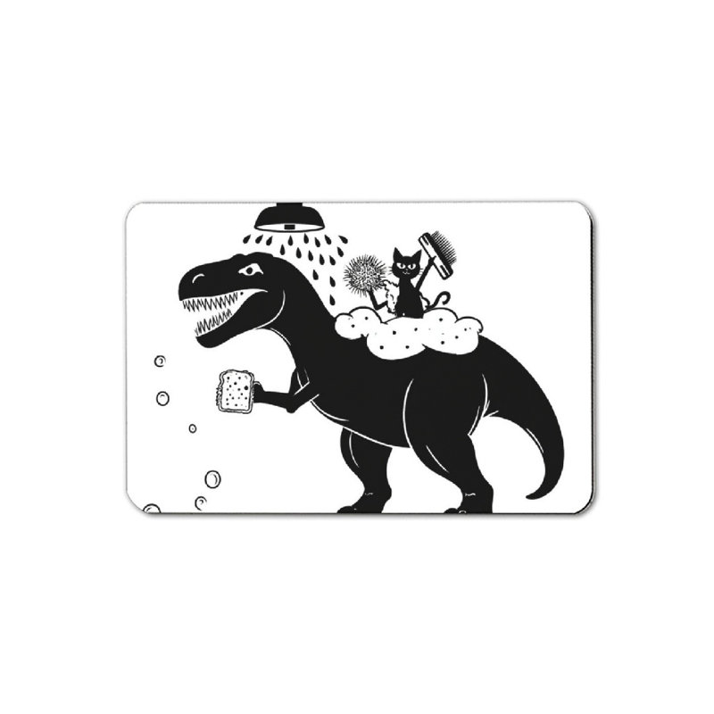 Tapis pour salle de bain Dinosaur Cat 16 "x 24"