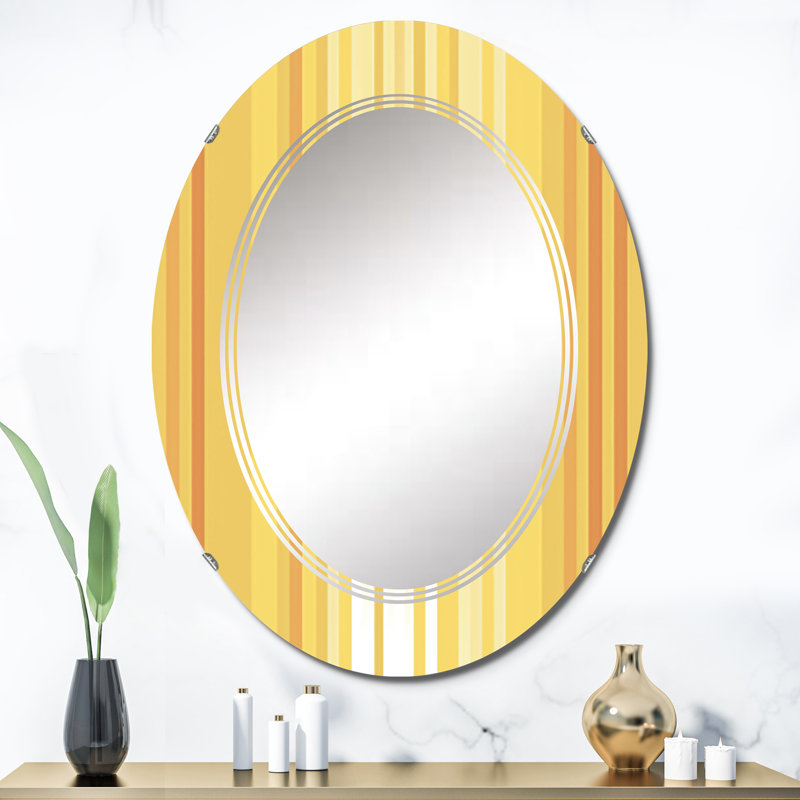Noyce - Miroir mural moderne ovale, 36 po x 24 po