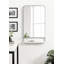 Miroir mural en métal avec tablette Branchville-90697196-96369797-132917160