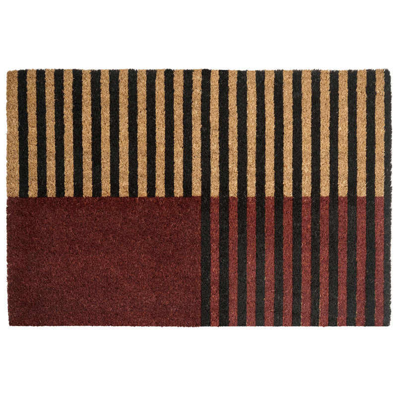 Non-Slip Striped Indoor Doormat, 40cm W x 60cm L