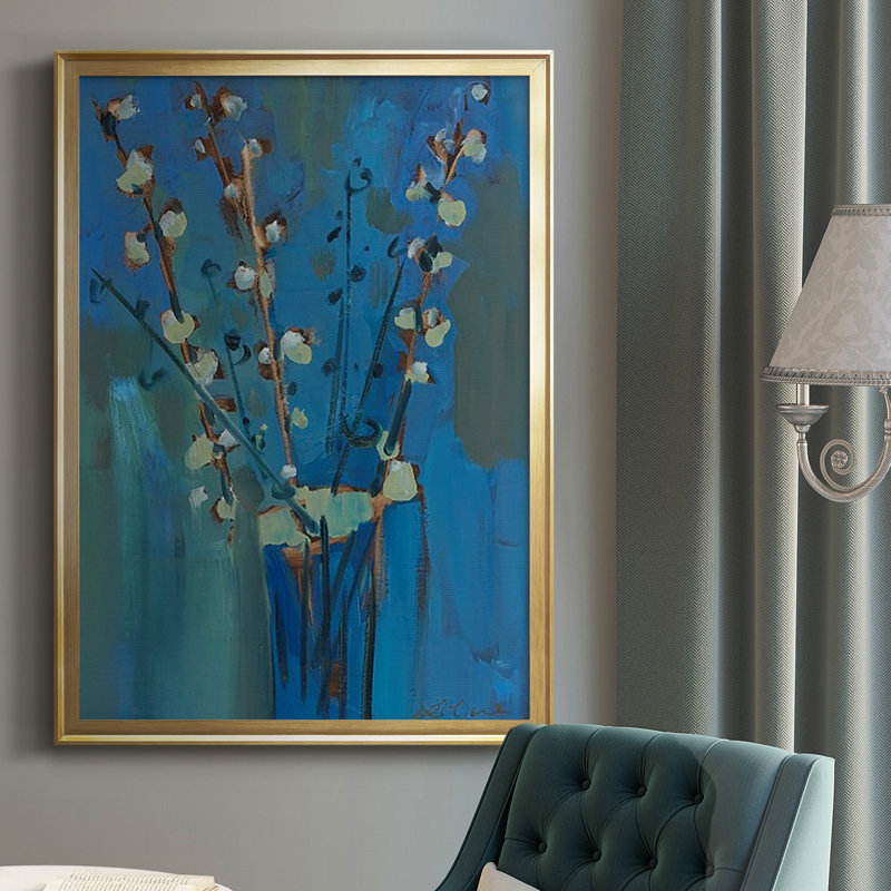Winter Willow II, reproduction encadrée de qualité supérieure - prête à être accrochée, Or, H 42,5 po x l 30,5 po x P 1 po