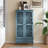 Anadia 55'' Tall Accent Cabinet with Openwork Carving Door and Solid Wood Legs Storage 2-Door Carved Wood Buffet Cabinet With Drawer-1316735372