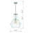 Adjustable Height Body Single Pendant