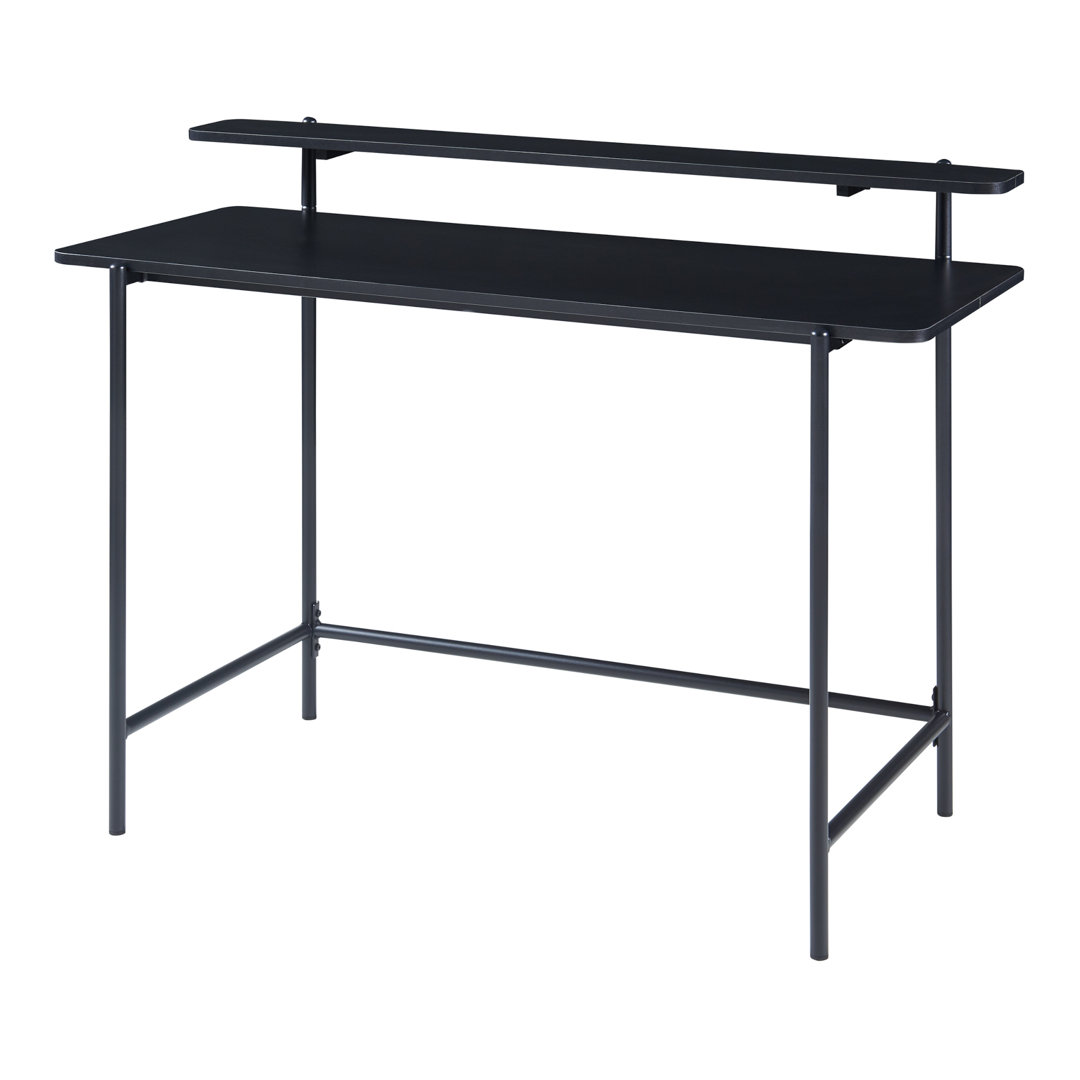 Schreibtisch Saraiva 120x55x88 cm Schwarz 17 Stories