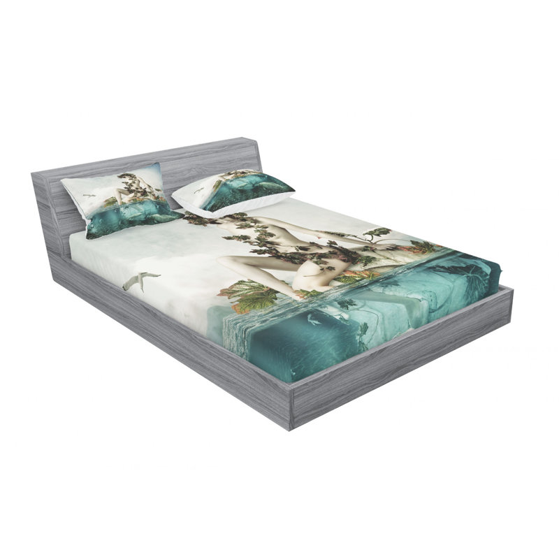 Microfiber Sheet Set, Queen Sheet Set + Fitted Sheet + 2 Pillowcases