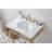 Copeland 30'' Single Bathroom Vanity with Carrara Marble Top-255434731-255426943