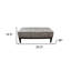 Banc de rangement de 19,5 po de hauteur avec rembourrage doux et double hauteur, l 20,5 po x H H