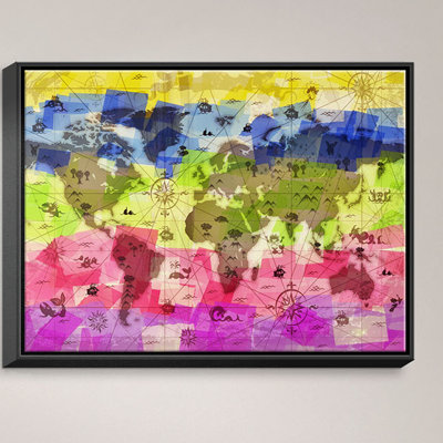 «Whimsical World Map II», impression