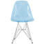 Ensemble de salle à manger 5 pièces avec table ronde de 35 po Leisuremod et 4 chaises d'appoint en plastique ABS-104807877