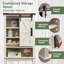 Rangement autoportant au-dessus de la toilette Efim Oak-97709838
