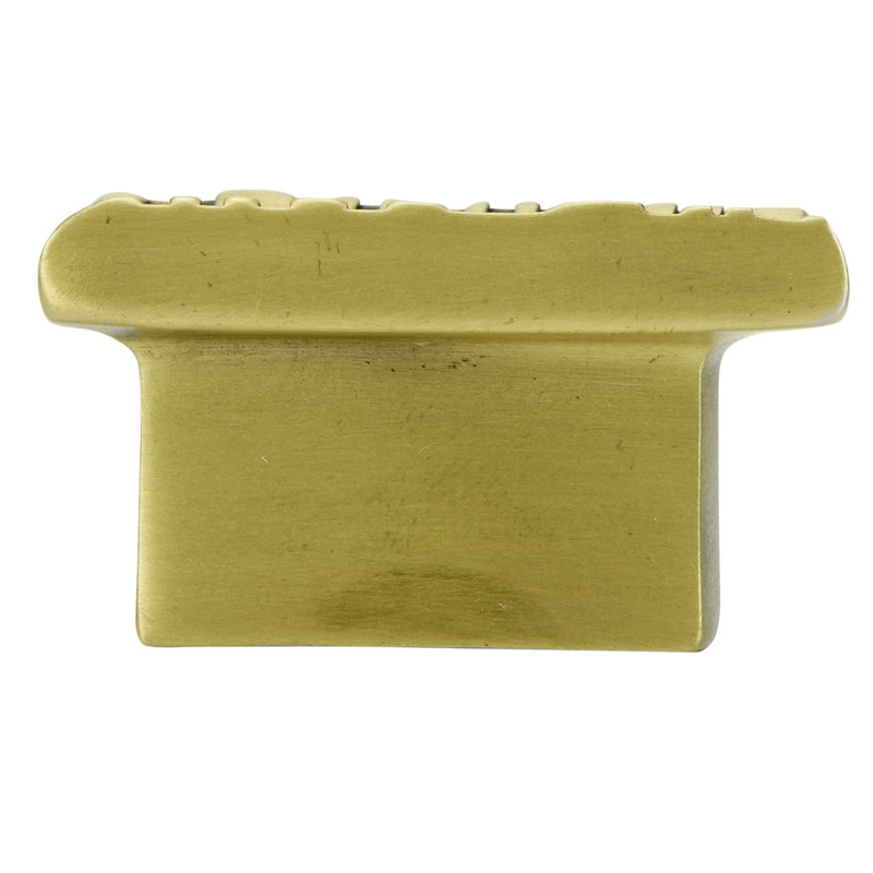ASYMMETRICAL KNOB; BURNISH BRASS