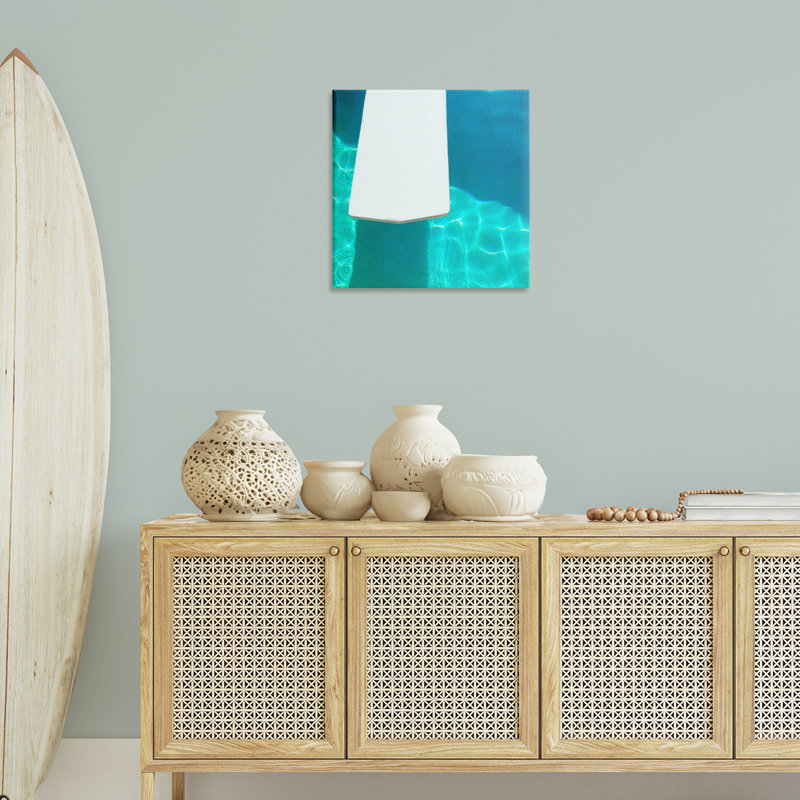 «Pool Diving Board», art mural par Lisa Hill Saghini, H 24 po x l 24 po