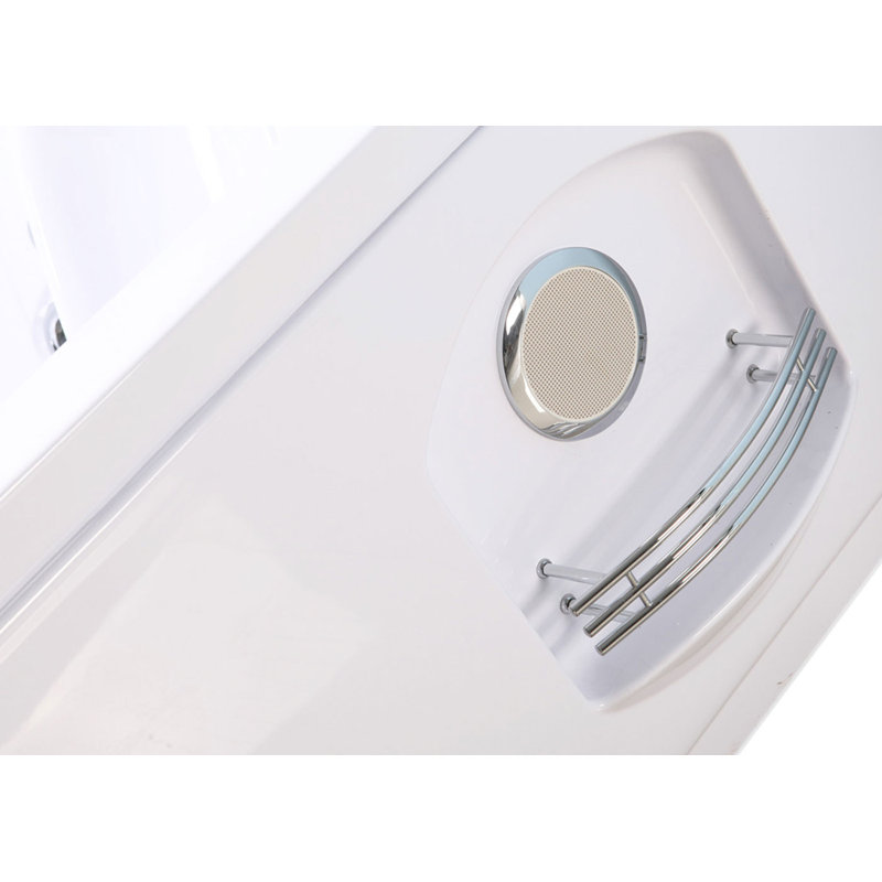 Baignoire tourbillon blanche 2 personnes 71 "x 47" avec double pompe et chauffage LUNA