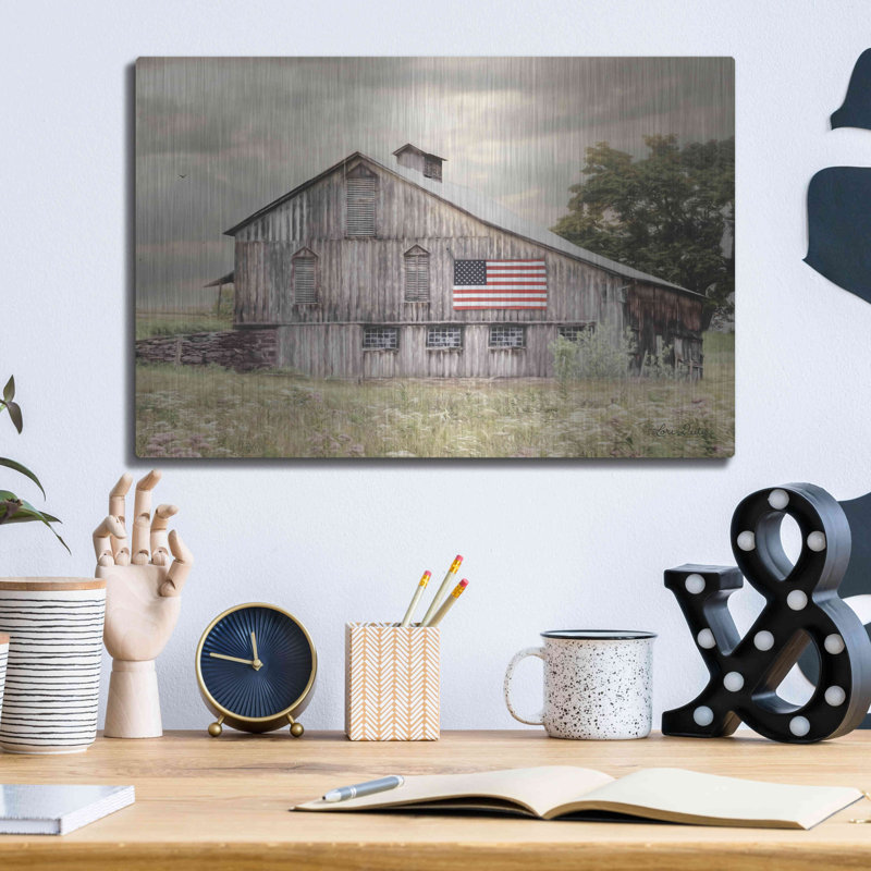 "Rurale Virginia Barn" par Lori Deiter, H 12 po x l 16 po