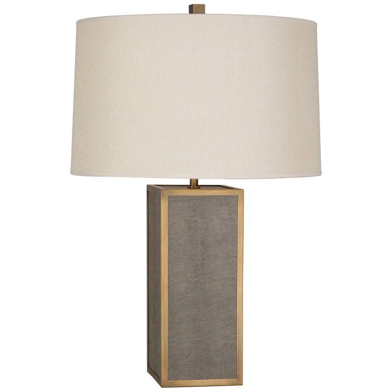Anna Table Lamp, Faux Navy Snakeskin