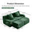 Canapé doux en tissu désossé, conception antidérapante, chaise longue d'assemblage, accoudoirs incurvés, support ergonomique, éponge à haute densité 32D, pour les salons-1961201614