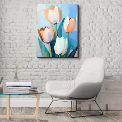 "Tulipes 5" sur toile