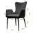 Javarion 15.75'' H Velvet Upholstered Metal Armchair