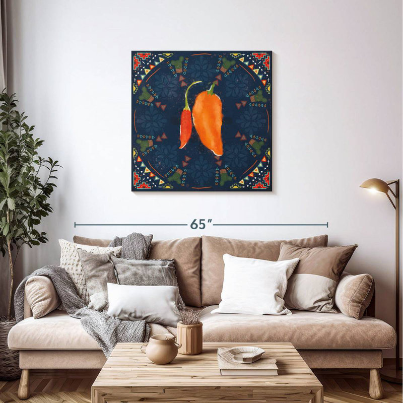 Yarlin Tex Mex Fiesta VI Dark, 36" H x 36" W