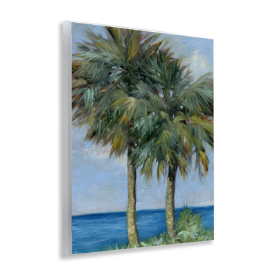 Full Brushed Palms Wall Plaque Art by Steve Vanderbosch