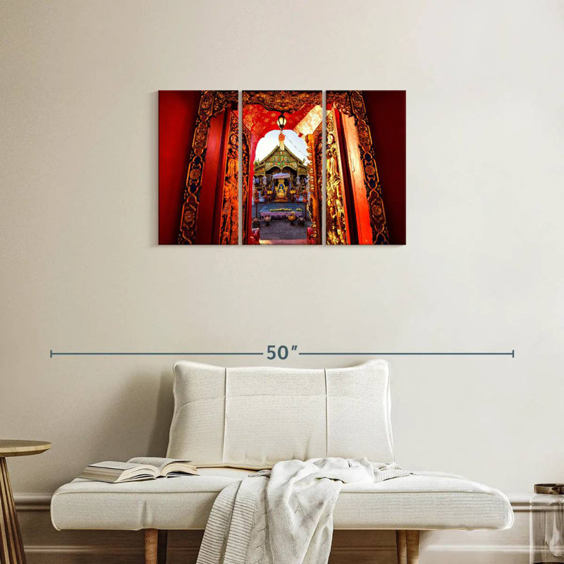 Porte Adella Wat Ming Muang, H 20 po x l 33 po