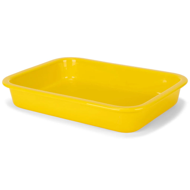 Plat de cuisson jaune 304, Jaune