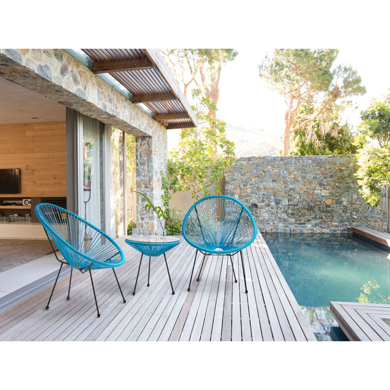 Broseley 2 Seater Bistro Set, Blue