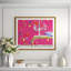 Sissinghurst Pink Giclee Print by Dana Gibson