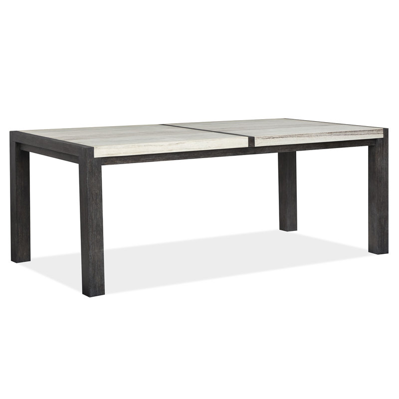 Rectangular Dining Table With 6 Side Chairs, 7 Pcs: Table, 6 Chairs