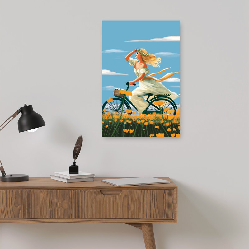 Impression d'art mural abstrait printemps été, 18" H x 12" W
