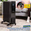Russell Hobbs Rhofr2500-m-d 2.5kw 11 Fin Digitial Oil Filled Radiator W/ M-shaped Fins In Graphite