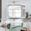 Armoire à pharmacie en aluminium imperméable anti-buée à DEL 30 po avec miroir et 4 tablettes réglables-31449989