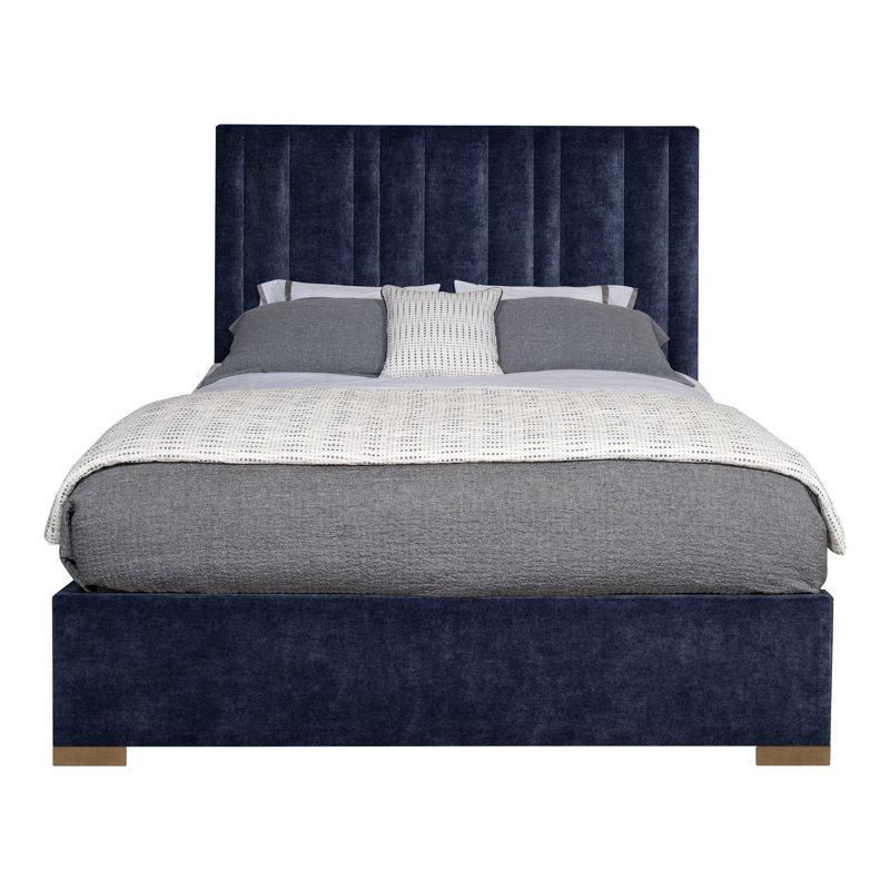 Wyeth Upholstered Bed, Nadia Eclipse, King, Hampton