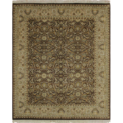 Mickey One-of-a-Kind 8'3" X 9'8" New Age Wool Area Rug in Chocolate