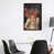 Toile avec cadre en bois brun classique est en rupture de stock