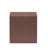 17" Wide Square Cube Ottoman, Faux Leather Footstool & Side Table, Cognac Brown-19777206