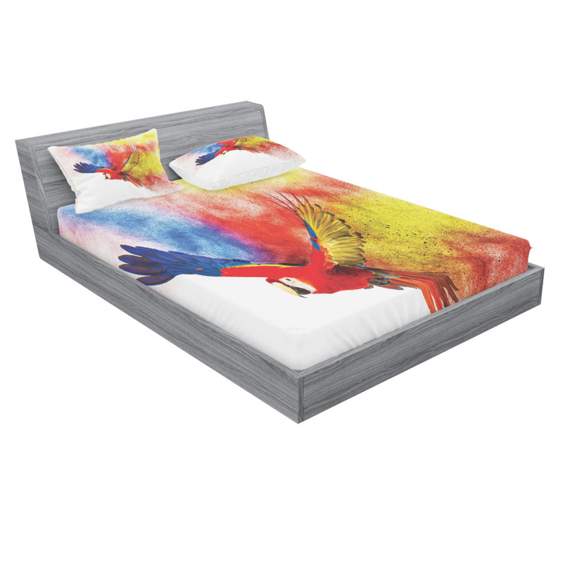 Microfiber Sheet Set, Queen Sheet Set with Fitted Sheet