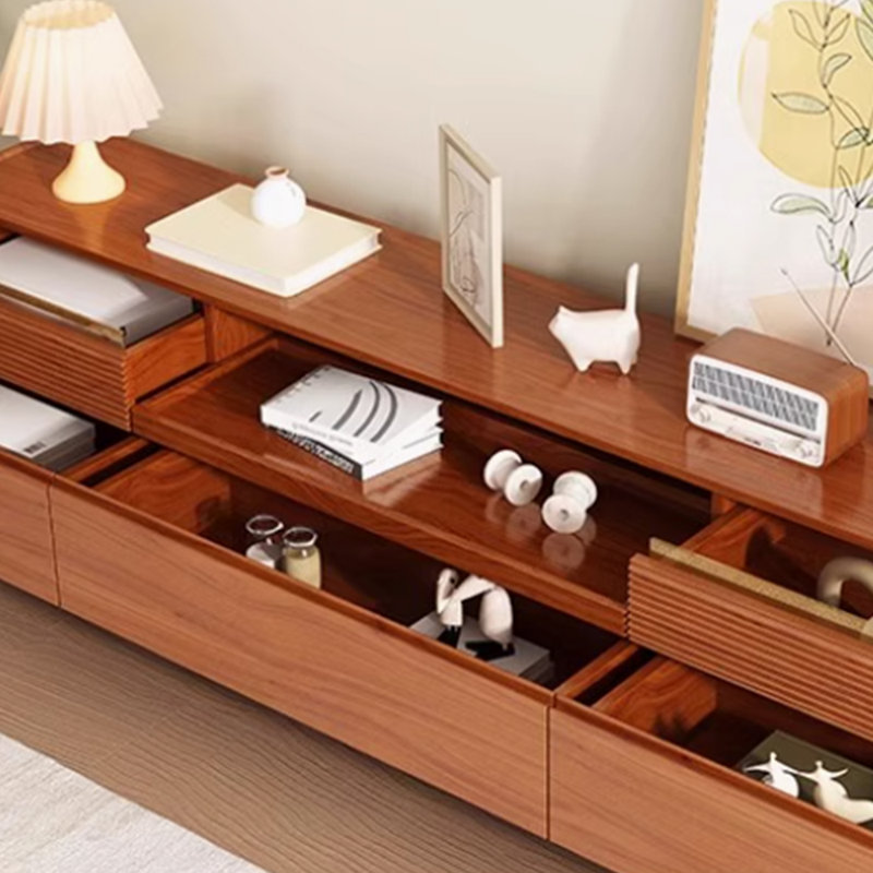 Meuble télé de style rétro et simple, H 22,83 po x L 62,99 po x l 15,74 po