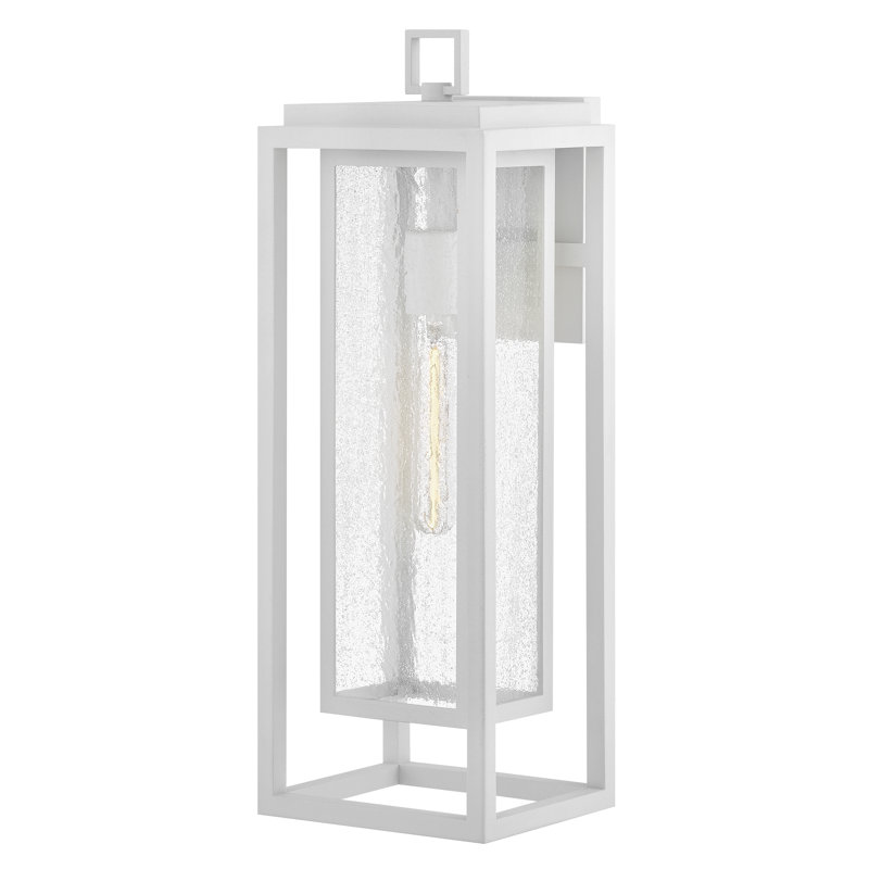 Applique murale Tristan, Blanc texturé, H 20 po x l 7 po x P 6,75 po
