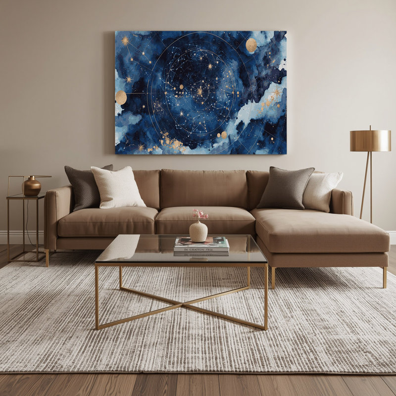 Art mural sur toile, étoile de l'hémisphère nordique, espace, H 20 po x l 24 po